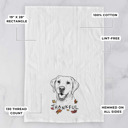Labrador Retriever Thankful  Autumn Detailed Hand-Drawn Dog  Breed Tea Towel - 25+ Breeds