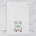 Pitbull Thankful  Autumn Detailed Hand-Drawn Dog  Breed Tea Towel - 25+ Breeds