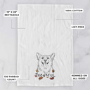 Corgi Thankful  Autumn Detailed Hand-Drawn Dog  Breed Tea Towel - 25+ Breeds