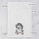 Bernese Mountain Dog Thankful  Autumn Detailed Hand-Drawn Dog  Breed Tea Towel - 25+ Breeds