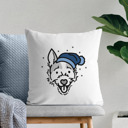 Jack Russell Terrier Beanie Winter Dog Breed Throw Pillow Cover -50+ Breeds