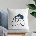 Cavalier King Charles Beanie Winter Dog Breed Throw Pillow Cover -50+ Breeds