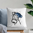 Wire Fox Terrier Beanie Winter Dog Breed Throw Pillow Cover -50+ Breeds