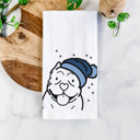 American Bully Winter Beanie Dog  Breed Tea Towel - 50+ Breeds