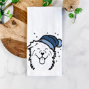 Australian Shepherd Winter Beanie Dog  Breed Tea Towel - 50+ Breeds