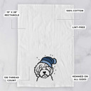 Aussiedoodle Winter Beanie Dog  Breed Tea Towel - 50+ Breeds