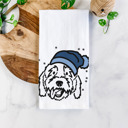 Goldendoodle Winter Beanie Dog  Breed Tea Towel - 50+ Breeds