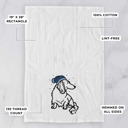 Long Hair Dachshund Winter Beanie Dog  Breed Tea Towel - 50+ Breeds