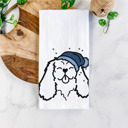 Cavalier King Charles Winter Beanie Dog  Breed Tea Towel - 50+ Breeds