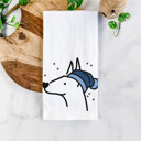 Doberman Winter Beanie Dog  Breed Tea Towel - 50+ Breeds