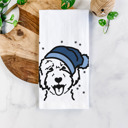 Goldendoodle 2 Winter Beanie Dog  Breed Tea Towel - 50+ Breeds
