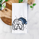 Havanese Winter Beanie Dog  Breed Tea Towel - 50+ Breeds