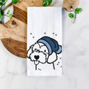 Havapoo Winter Beanie Dog  Breed Tea Towel - 50+ Breeds