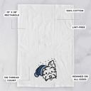 Yorkie Winter Beanie Dog  Breed Tea Towel - 50+ Breeds