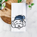 Toy Poodle Winter Beanie Dog  Breed Tea Towel - 50+ Breeds
