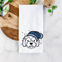 Cockapoo Winter Beanie Dog  Breed Tea Towel - 50+ Breeds