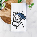 Wire Fox Terrier Winter Beanie Dog  Breed Tea Towel - 50+ Breeds
