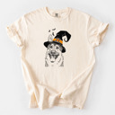 XXL Ivory - German Shepherd Halloween Witch Dog Comfort Colors T-shirts - 25+ Dog Breeds