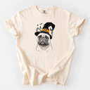 XXL Ivory - French Bulldog Halloween Witch Dog Comfort Colors T-shirts - 25+ Dog Breeds