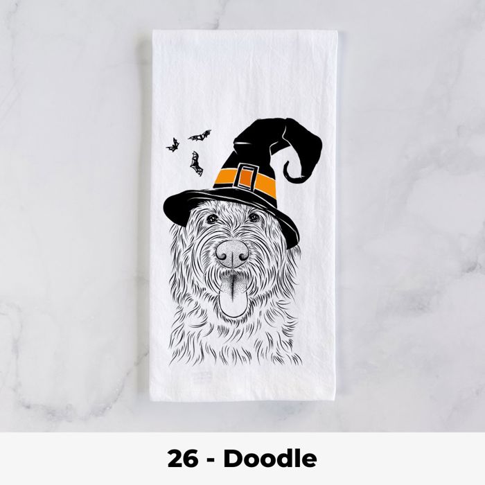 Halloween Dog Tea Towel - 25+ Breeds