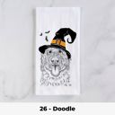 26 - Doodle Halloween Dog Tea Towel - 25+ Breeds