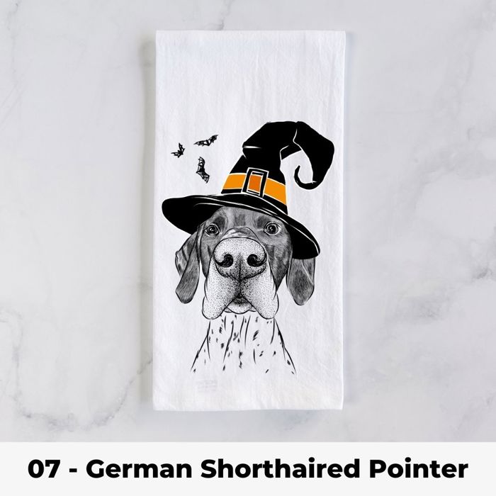 Halloween Dog Tea Towel - 25+ Breeds