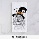 12 - Cockapoo Halloween Dog Tea Towel - 25+ Breeds