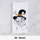20 - Boxer Halloween Dog Tea Towel - 25+ Breeds