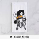 21 - Boston Terrier Halloween Dog Tea Towel - 25+ Breeds