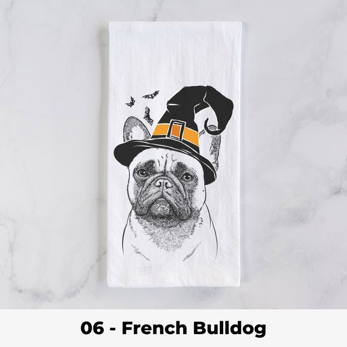 Halloween Dog Tea Towel - 25+ Breeds