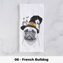 06 - French Bulldog Halloween Dog Tea Towel - 25+ Breeds