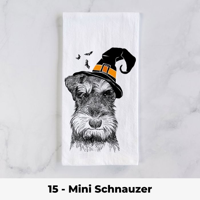 Halloween Dog Tea Towel - 25+ Breeds