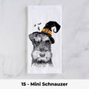 15 - Mini Schnauzer Halloween Dog Tea Towel - 25+ Breeds