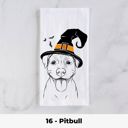 16 - Pitbull Halloween Dog Tea Towel - 25+ Breeds
