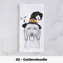 02 - Goldendoodle Halloween Dog Tea Towel - 25+ Breeds