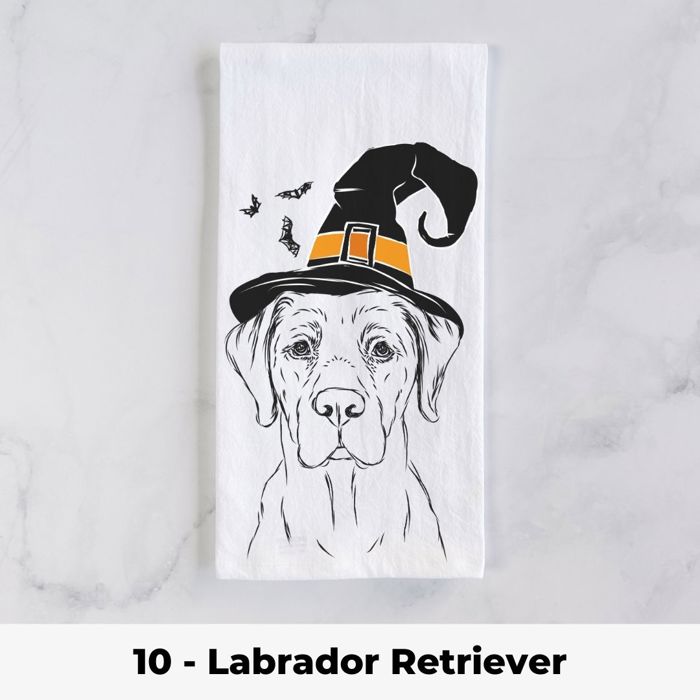 Halloween Dog Tea Towel - 25+ Breeds