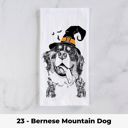 23 - Bernese Mountain Dog Halloween Dog Tea Towel - 25+ Breeds
