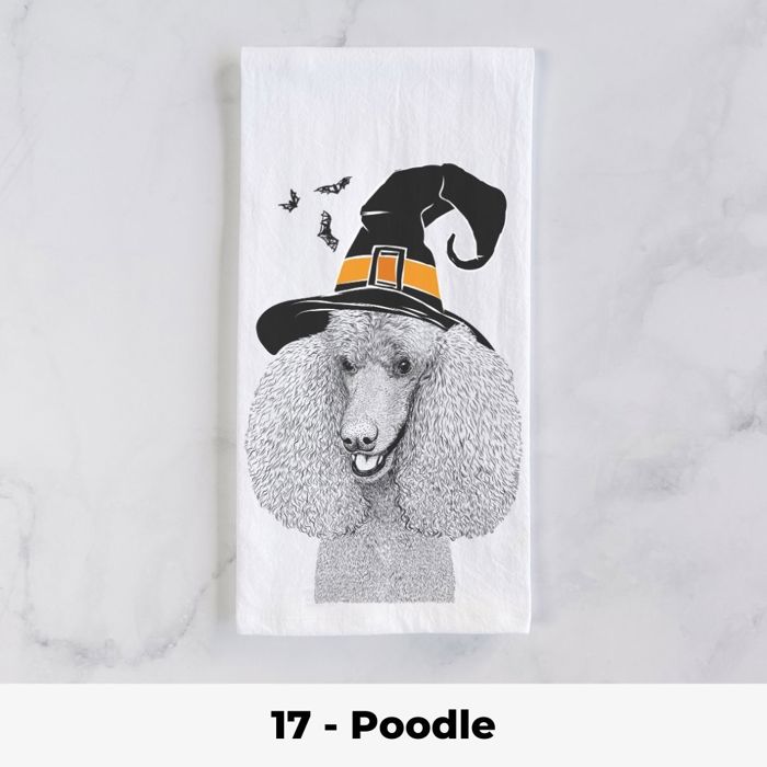 Halloween Dog Tea Towel - 25+ Breeds