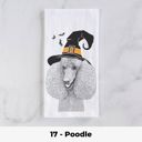 17 - Poodle Halloween Dog Tea Towel - 25+ Breeds