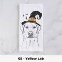 05 - Yellow Lab Halloween Dog Tea Towel - 25+ Breeds