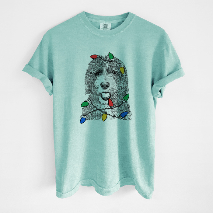 Christmas Lights Dog Breed Comfort Colors T-shirts - 40+ Dog Breeds
