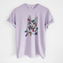 XL Orchid - German Shepherd Christmas Lights Dog Breed Comfort Colors T-shirts - 40+ Dog Breeds