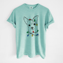 XXL Chalky Mint - Chihuahua Christmas Lights Dog Breed Comfort Colors T-shirts - 40+ Dog Breeds