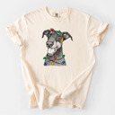 Small Ivory - Doberman Pinscher Natural Christmas Lights Dog Breed Comfort Colors T-shirts - 40+ Dog Breeds