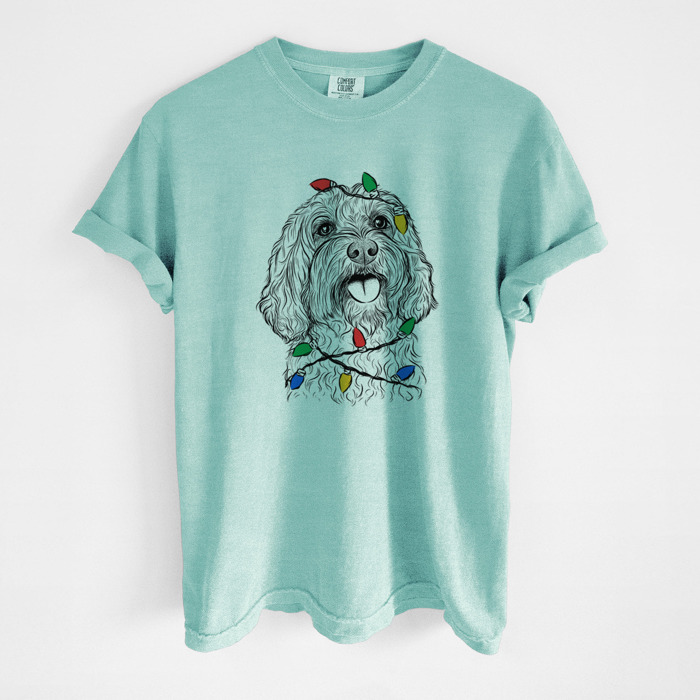 Christmas Lights Dog Breed Comfort Colors T-shirts - 40+ Dog Breeds