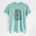 Small Chalky Mint - Cockapoo Christmas Lights Dog Breed Comfort Colors T-shirts - 40+ Dog Breeds