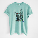 XL Chalky Mint - Boston Terrier Christmas Lights Dog Breed Comfort Colors T-shirts - 40+ Dog Breeds