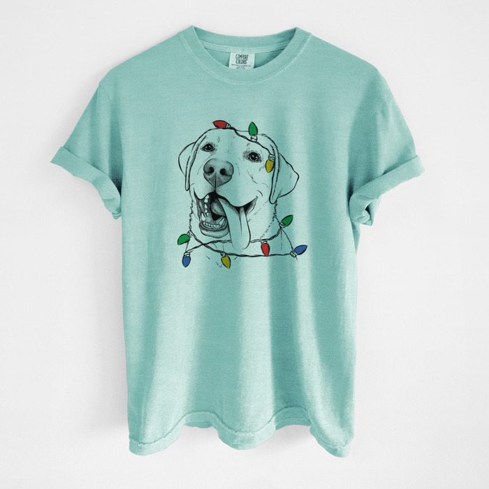 Christmas Lights Dog Breed Comfort Colors T-shirts - 40+ Dog Breeds