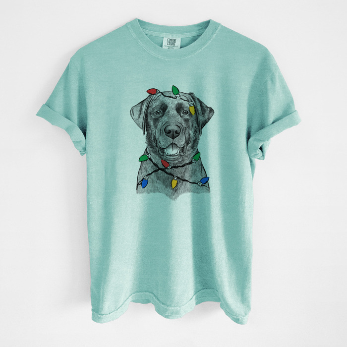 Christmas Lights Dog Breed Comfort Colors T-shirts - 40+ Dog Breeds