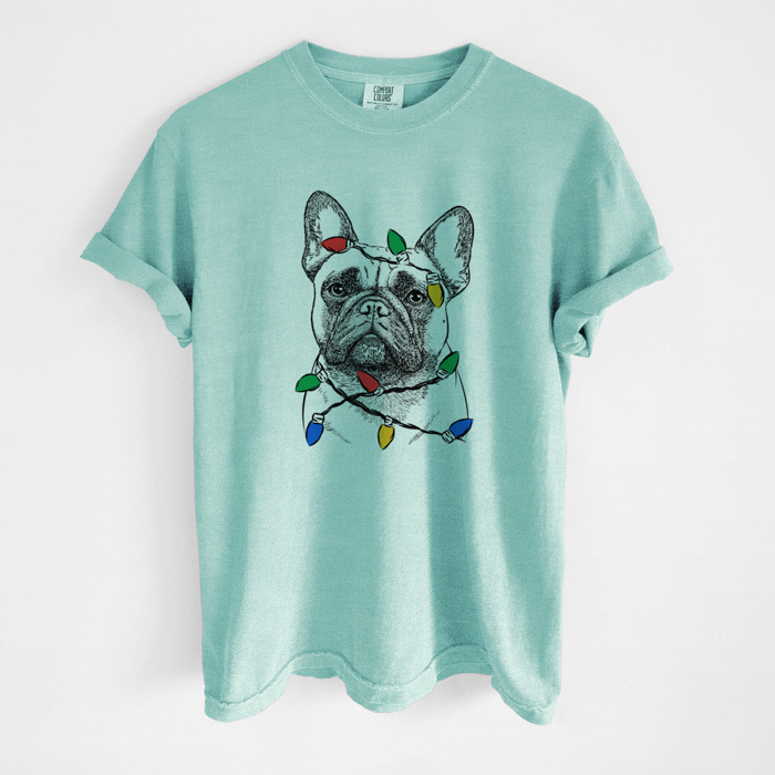 Christmas Lights Dog Breed Comfort Colors T-shirts - 40+ Dog Breeds